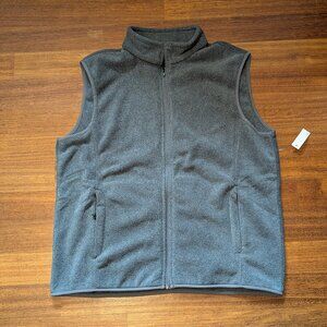 Amazon Essentials Men's Grey Fleece Vest-New with Tags-XL